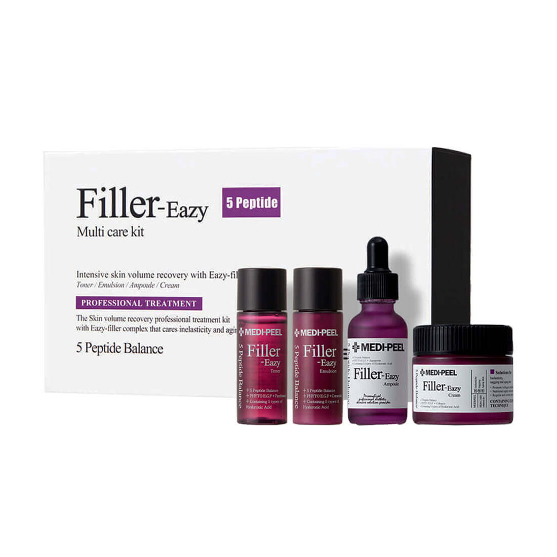 Набір для обличчя Medi-Peel Filler-Eazy Multi Care Kit (сироватка, 30 мл + крем, 50 г + тонер, 30 мл + емульсія, 30 мл)